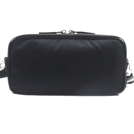 PRADA Shoulder Bag 1BH197 Main: Nylon, Part: Leather black mens Used Authentic