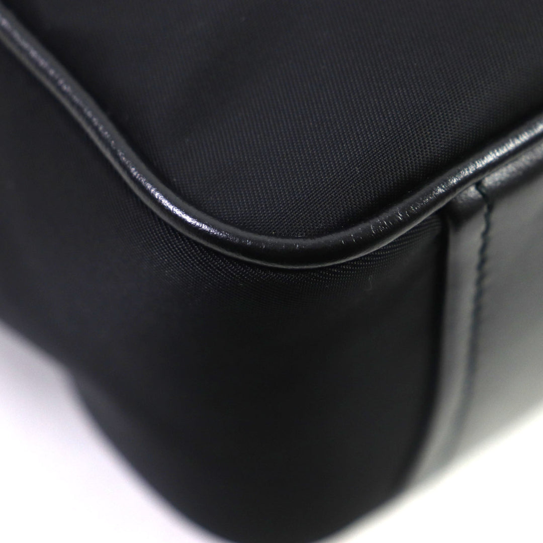 PRADA Shoulder Bag 1BH197 Main: Nylon, Part: Leather black mens Used Authentic