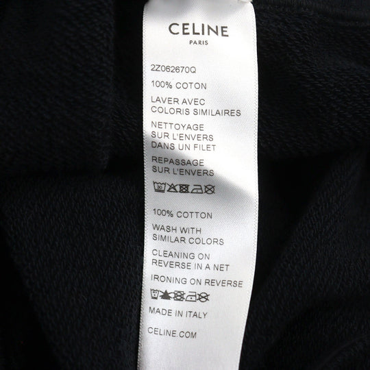 CELINE Pants 2Z062670Q Main: 100% cotton black mens L Used Authentic