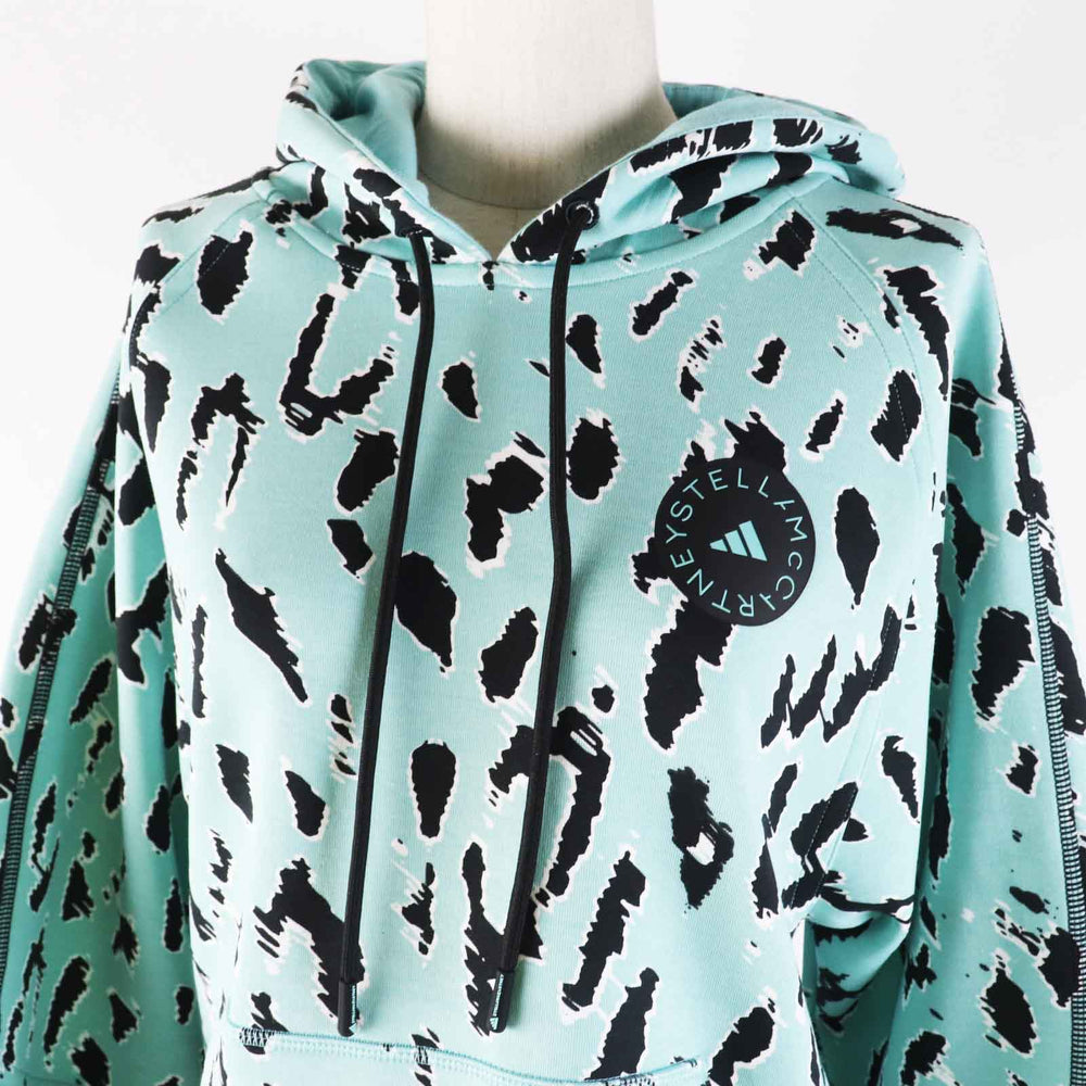 adidas by Stella McCartney Hoodie HA8909 cotton Mint aSMC AOP PO HOODIE Women S Used Authentic