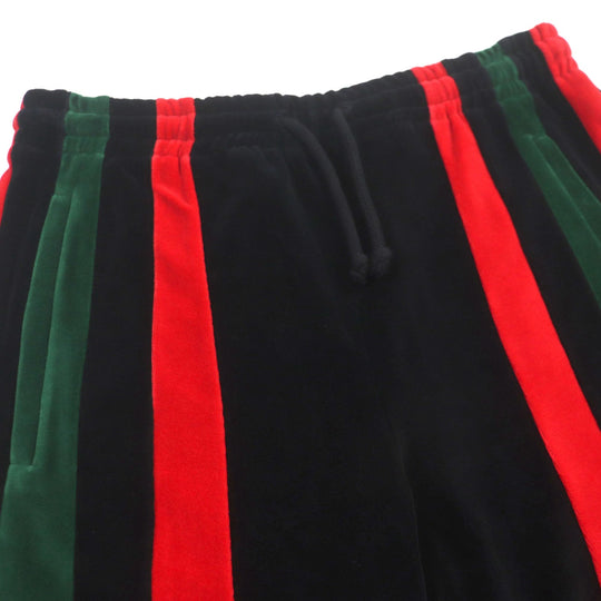 GUCCI Shorts 587466 Outer: 85% cotton, Outer: 15% nylon, Lining: 100% cotton, Part: 100% polyester Black red green mens S Used Authentic