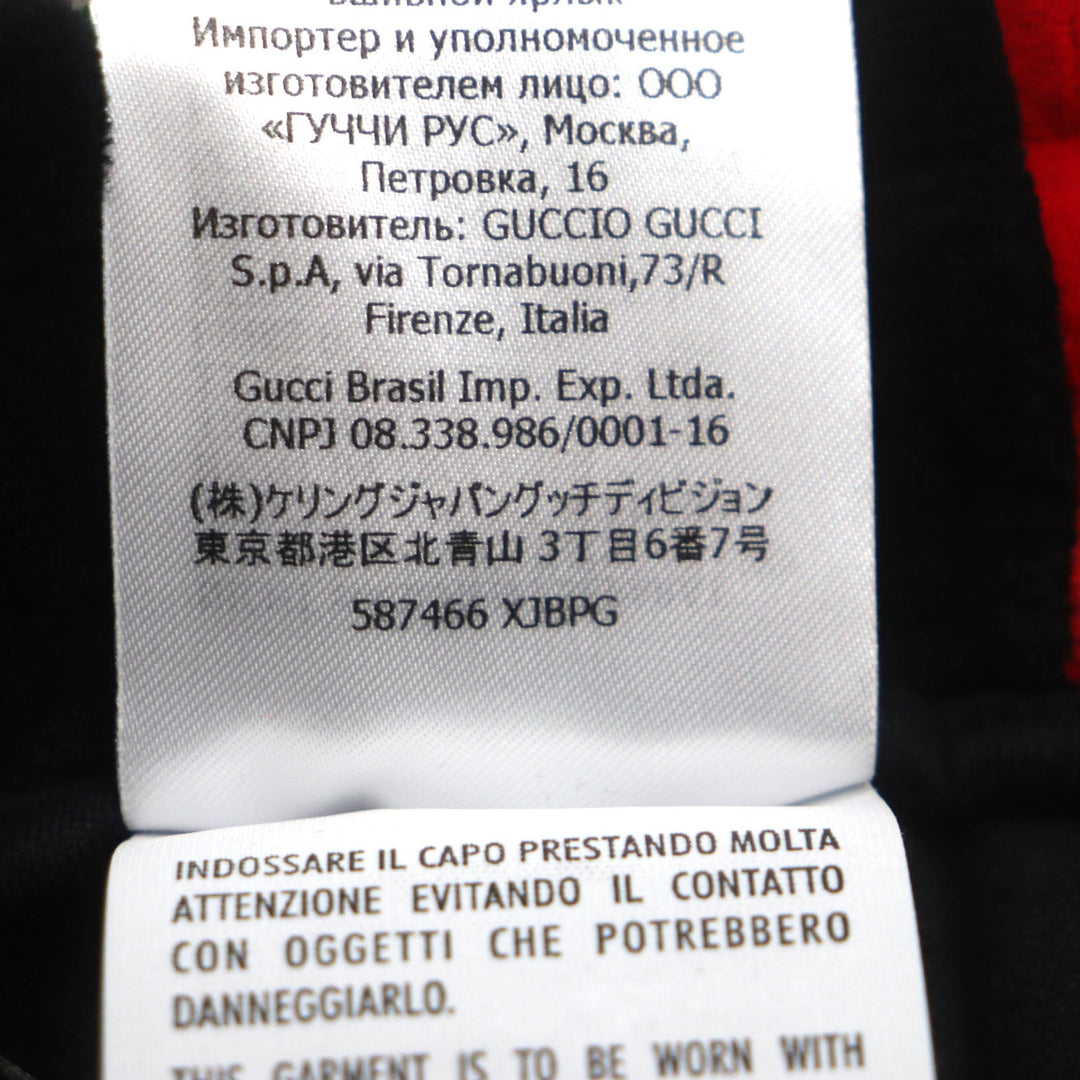 GUCCI Shorts 587466 Outer: 85% cotton, Outer: 15% nylon, Lining: 100% cotton, Part: 100% polyester Black red green mens S Used Authentic