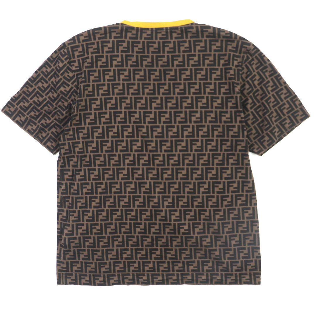 FENDI Short sleeve T-shirt FY0936 Main: 100% cotton Brown mens L Used Authentic