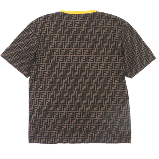 FENDI Short sleeve T-shirt FY0936 Main: 100% cotton Brown mens L Used Authentic