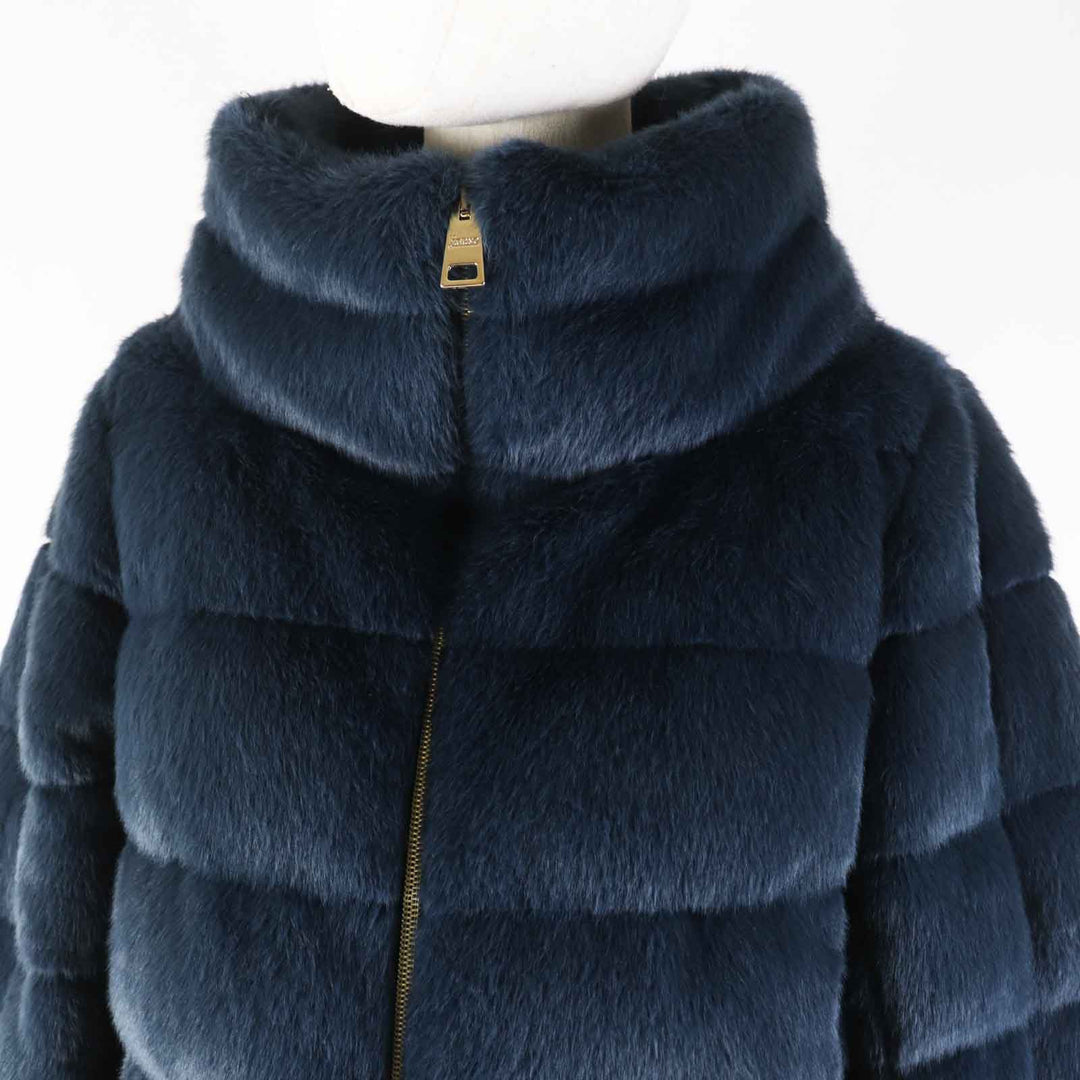 Herno Down jacket PI1166D-12354-9202 Main: 100% polyester, Lining: 100% nylon, Filling: 80% down, Filling: 20% feather Navy LADY CAPE Women 42 Used Authentic