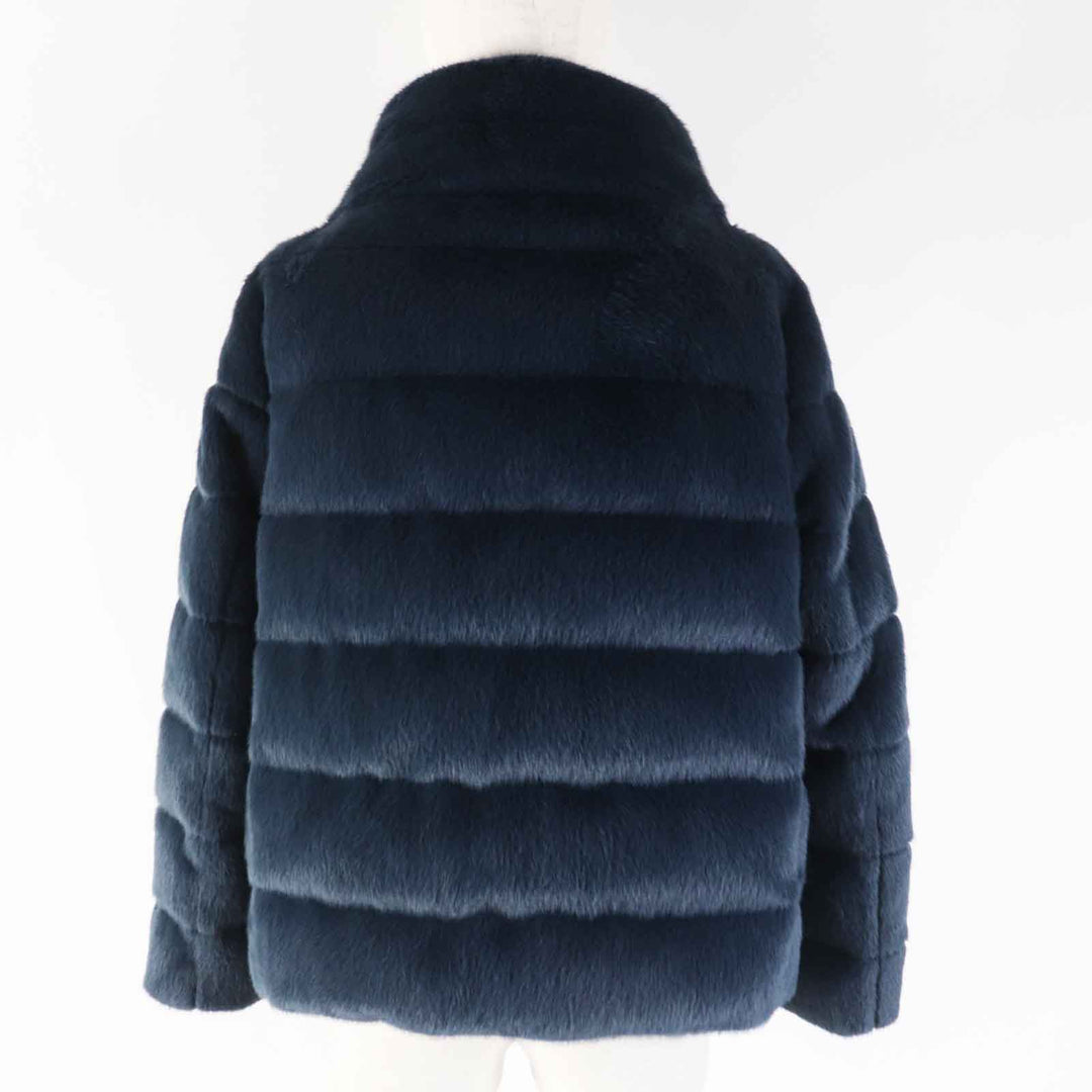 Herno Down jacket PI1166D-12354-9202 Main: 100% polyester, Lining: 100% nylon, Filling: 80% down, Filling: 20% feather Navy LADY CAPE Women 42 Used Authentic