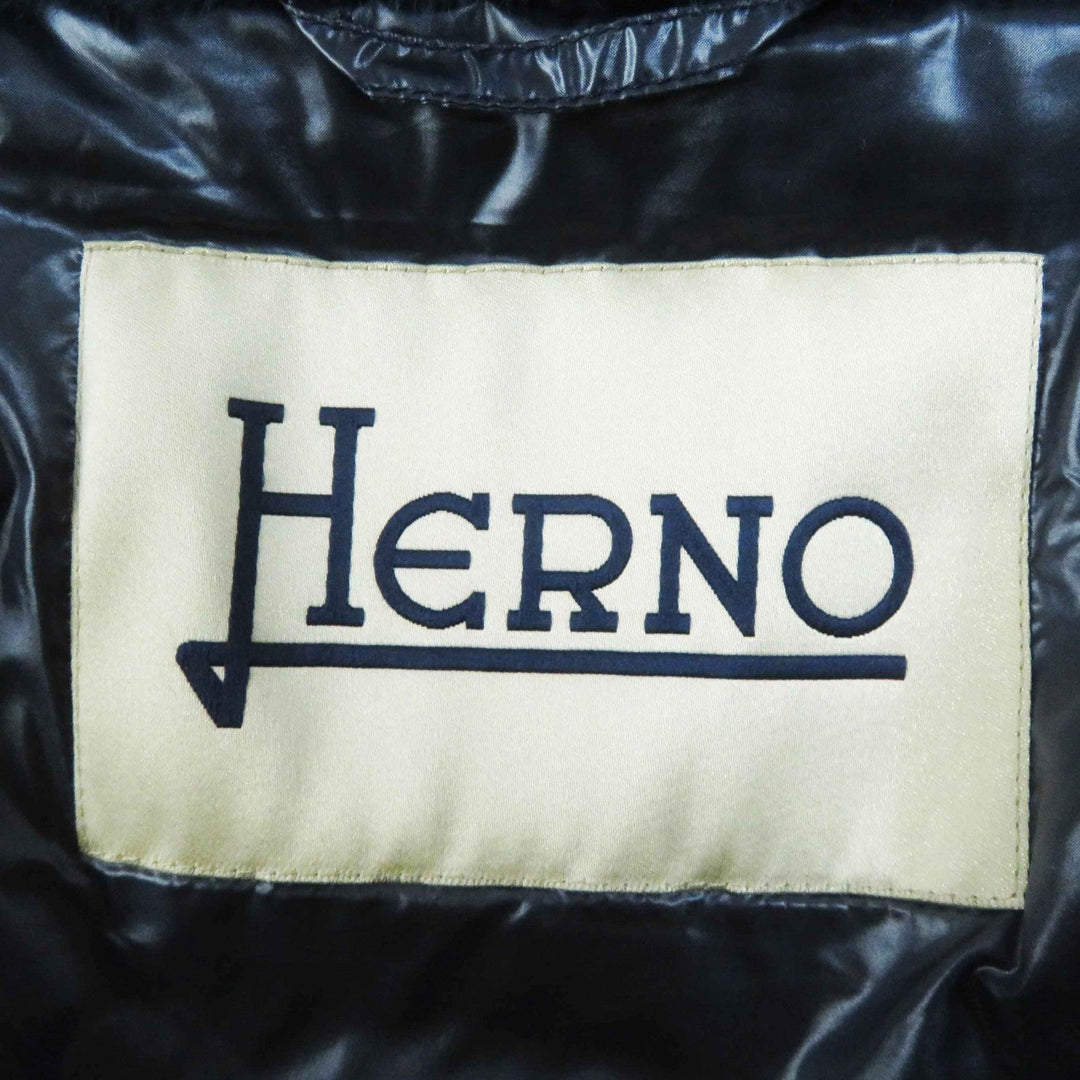 Herno Down jacket PI1166D-12354-9202 Main: 100% polyester, Lining: 100% nylon, Filling: 80% down, Filling: 20% feather Navy LADY CAPE Women 42 Used Authentic