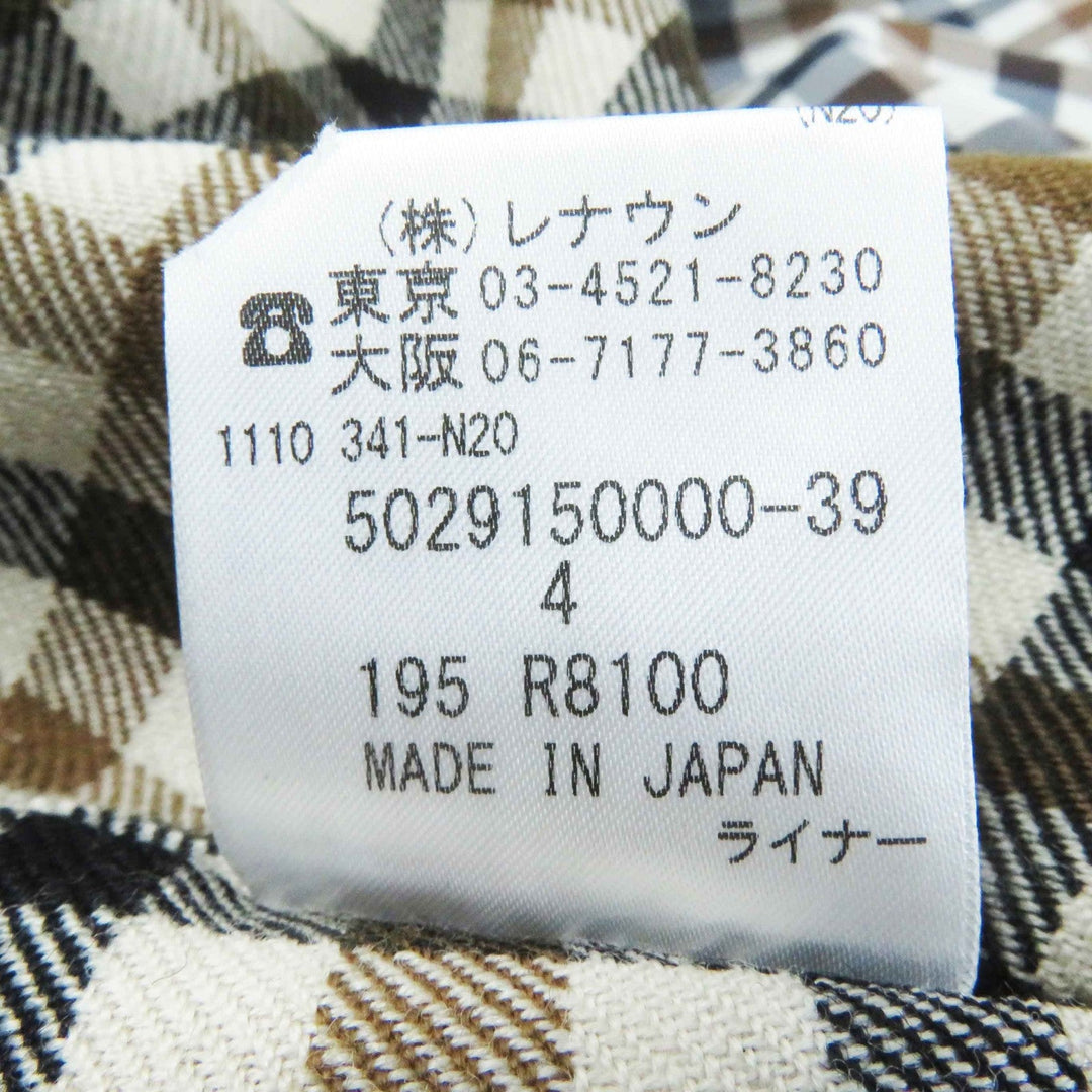 Aquascutum trench coat cotton Dark navy Women 4 Used Authentic