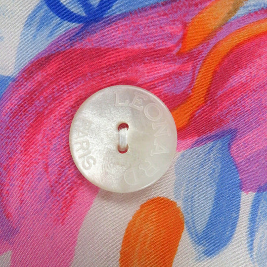 LEONARD FASHION coat Main: 100% silk Multi Women 9 Used Authentic