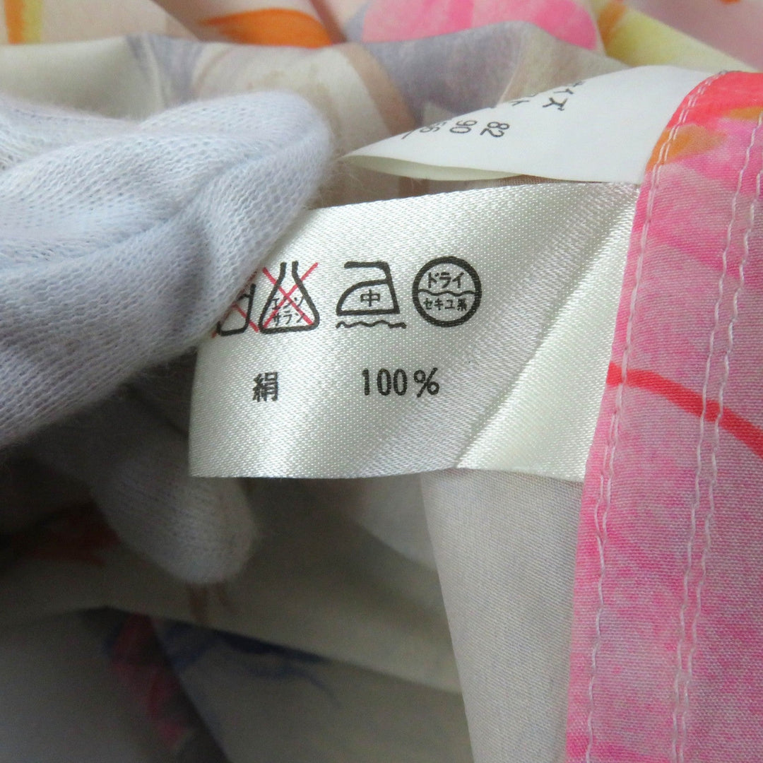 LEONARD FASHION coat Main: 100% silk Multi Women 9 Used Authentic
