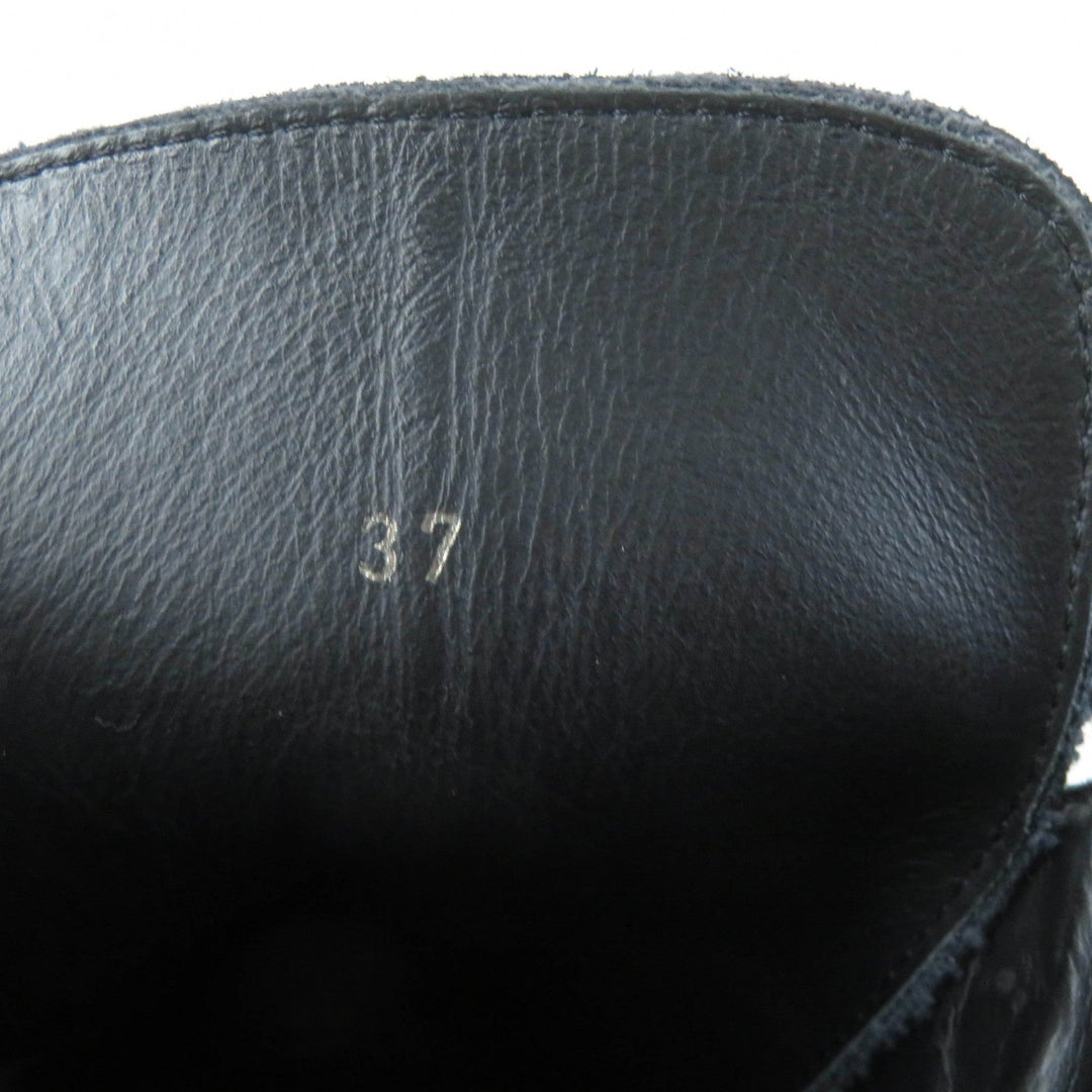 MONCLER short boots Main: Leather black SHANICE Women 37 Used Authentic