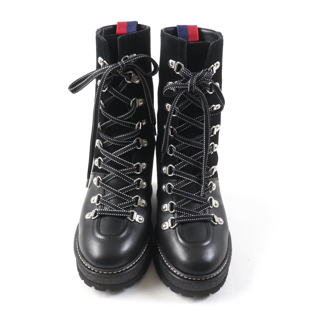 MONCLER short boots Main: Leather black SHANICE Women 37 Used Authentic