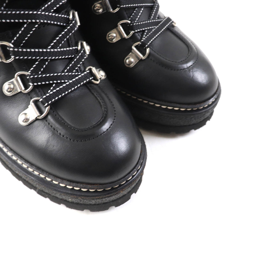 MONCLER short boots Main: Leather black SHANICE Women 37 Used Authentic