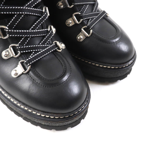 MONCLER short boots Main: Leather black SHANICE Women 37 Used Authentic