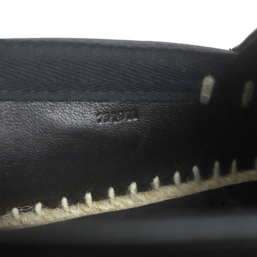 LOEWE Slip-on Main: Leather black mens 41 Used Authentic