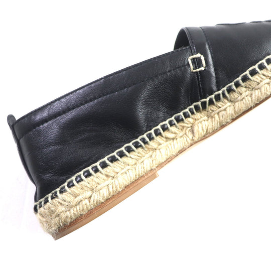 LOEWE Slip-on Main: Leather black mens 41 Used Authentic