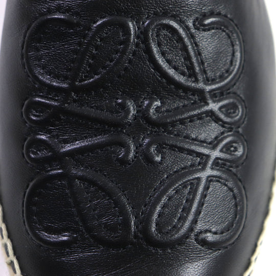 LOEWE Slip-on Main: Leather black mens 41 Used Authentic