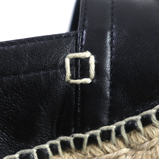 LOEWE Slip-on Main: Leather black mens 41 Used Authentic