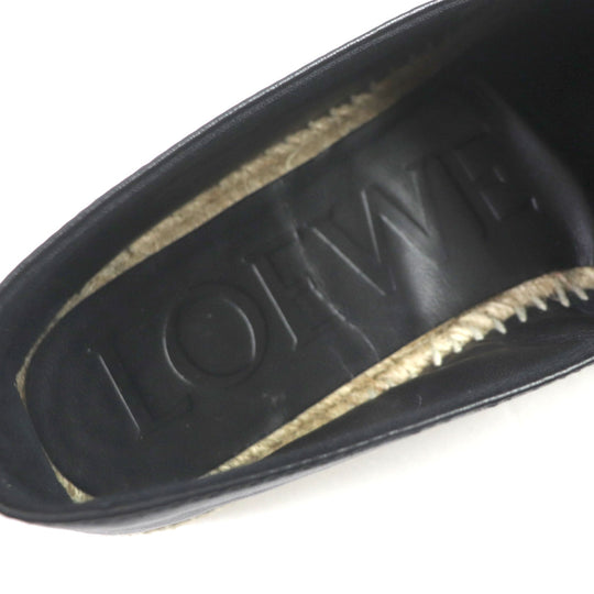LOEWE Slip-on Main: Leather black mens 41 Used Authentic