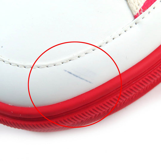 LOUIS VUITTON Low cut sneakers Main: Canvas, Part: Leather Red White Light Beige Navy Stella line LV Escal Women 36 1/2 Used Authentic