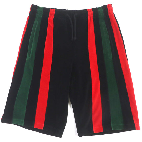 GUCCI Shorts 587466 Outer: 85% cotton, Outer: 15% nylon, Lining: 100% cotton, Part: 100% polyester Black red green mens S Used Authentic