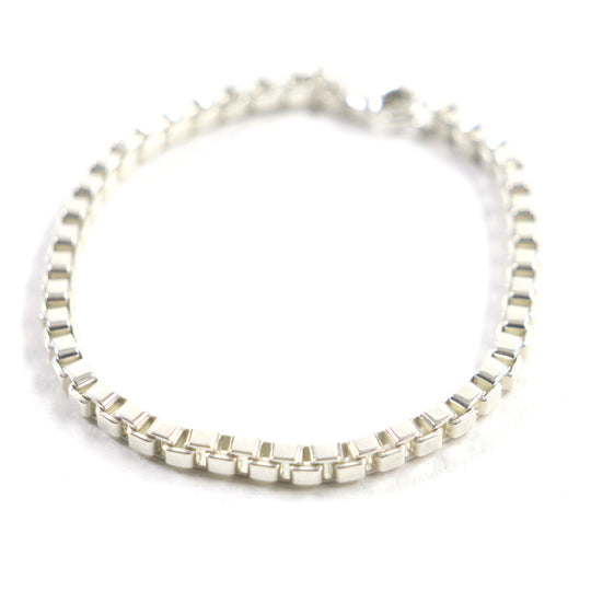 TIFFANY&Co. bracelet Main�FSV925 Silver Venetian mens Used Authentic