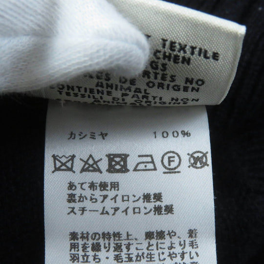 HERMES knit Main: 100% cashmere Navy Women 34 Used Authentic