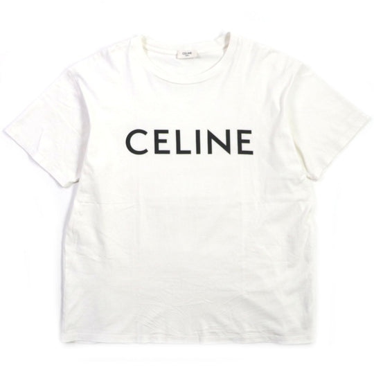CELINE Short sleeve T-shirt 2X764671Q Main: 100% cotton white mens S Used Authentic