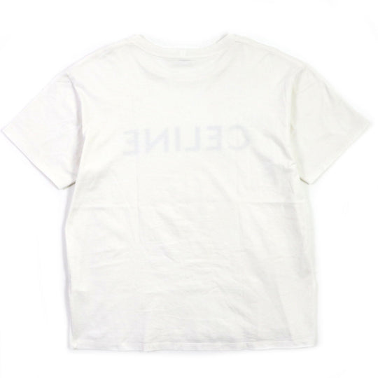 CELINE Short sleeve T-shirt 2X764671Q Main: 100% cotton white mens S Used Authentic