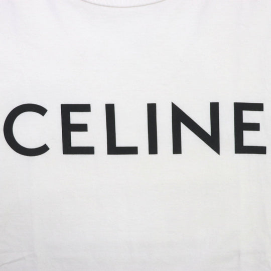 CELINE Short sleeve T-shirt 2X764671Q Main: 100% cotton white mens S Used Authentic