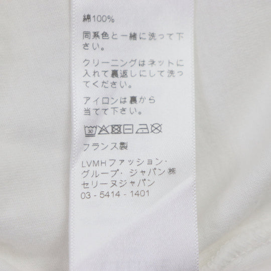 CELINE Short sleeve T-shirt 2X764671Q Main: 100% cotton white mens S Used Authentic