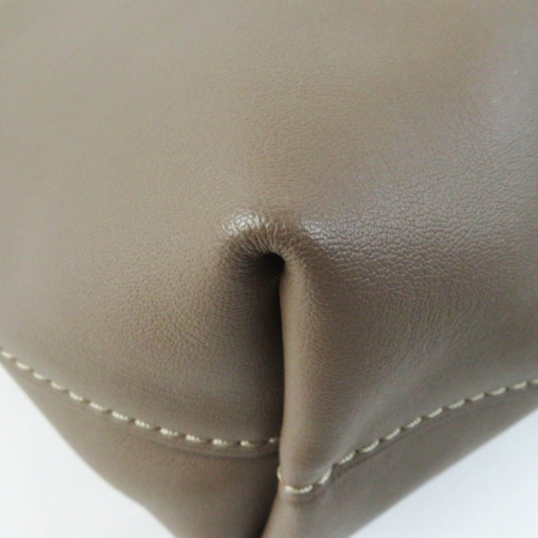 COACH Tote Bag CN318 Main: Leather Brown North Tote Women Used Authentic