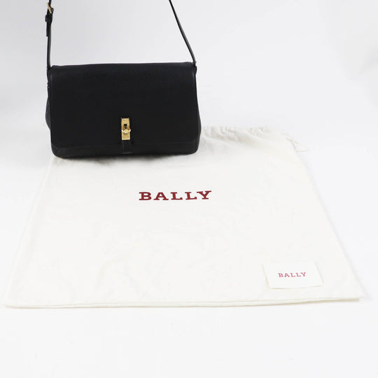 BALLY Shoulder Bag Main: Leather black BOOM XBODY Women Used Authentic