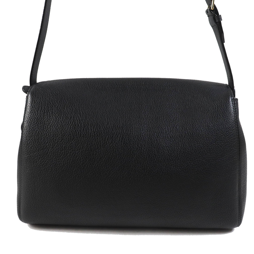 BALLY Shoulder Bag Main: Leather black BOOM XBODY Women Used Authentic