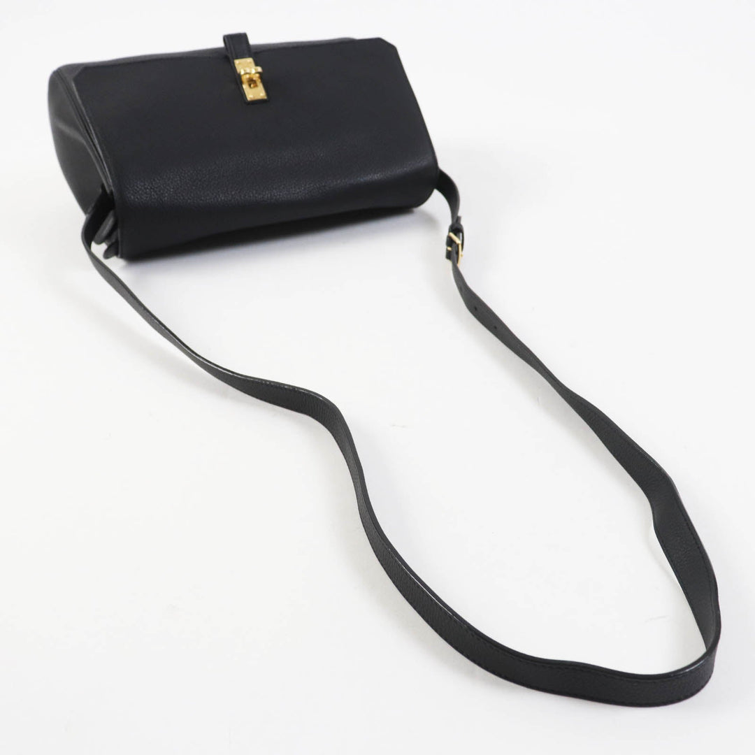 BALLY Shoulder Bag Main: Leather black BOOM XBODY Women Used Authentic