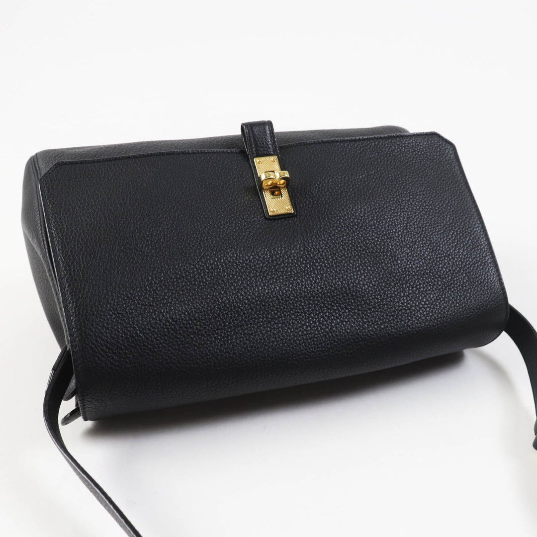 BALLY Shoulder Bag Main: Leather black BOOM XBODY Women Used Authentic