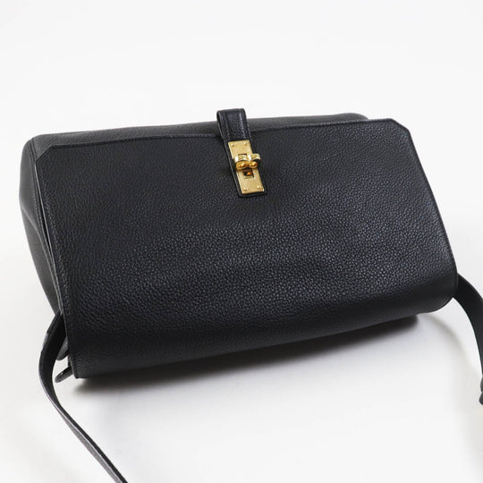 BALLY Shoulder Bag Main: Leather black BOOM XBODY Women Used Authentic