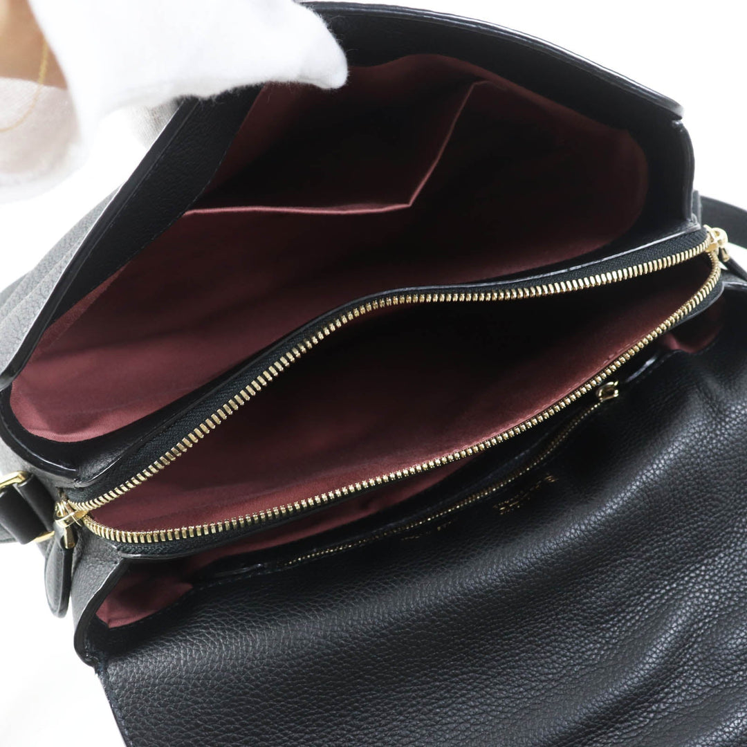 BALLY Shoulder Bag Main: Leather black BOOM XBODY Women Used Authentic