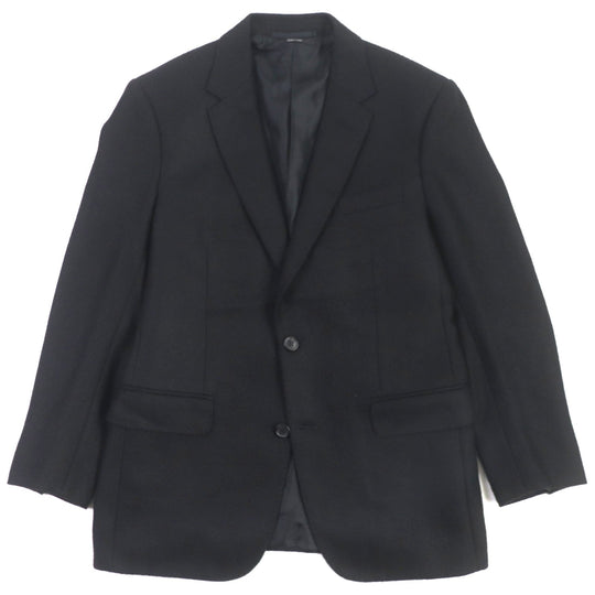 Dunhill tailored jacket Outer: 100% alpaca, Lining: 50% cupra, Lining: 50% silk, Sleeve lining: 100% cupra black MAYFAIR mens 50 Used Authentic