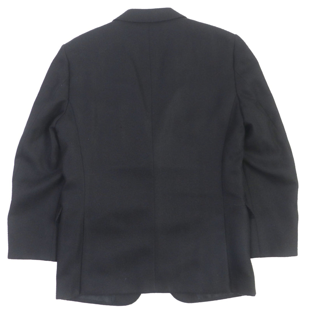 Dunhill tailored jacket Outer: 100% alpaca, Lining: 50% cupra, Lining: 50% silk, Sleeve lining: 100% cupra black MAYFAIR mens 50 Used Authentic