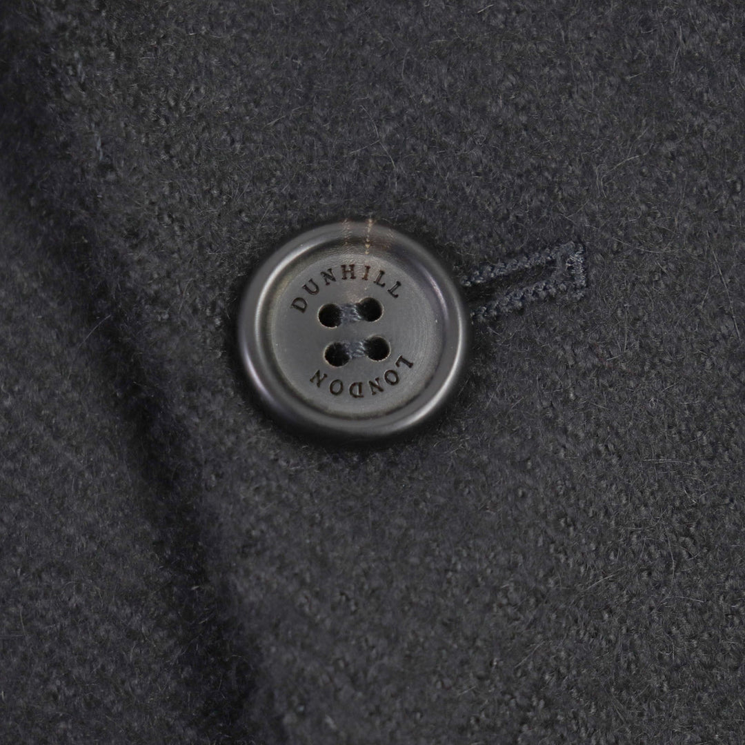 Dunhill tailored jacket Outer: 100% alpaca, Lining: 50% cupra, Lining: 50% silk, Sleeve lining: 100% cupra black MAYFAIR mens 50 Used Authentic