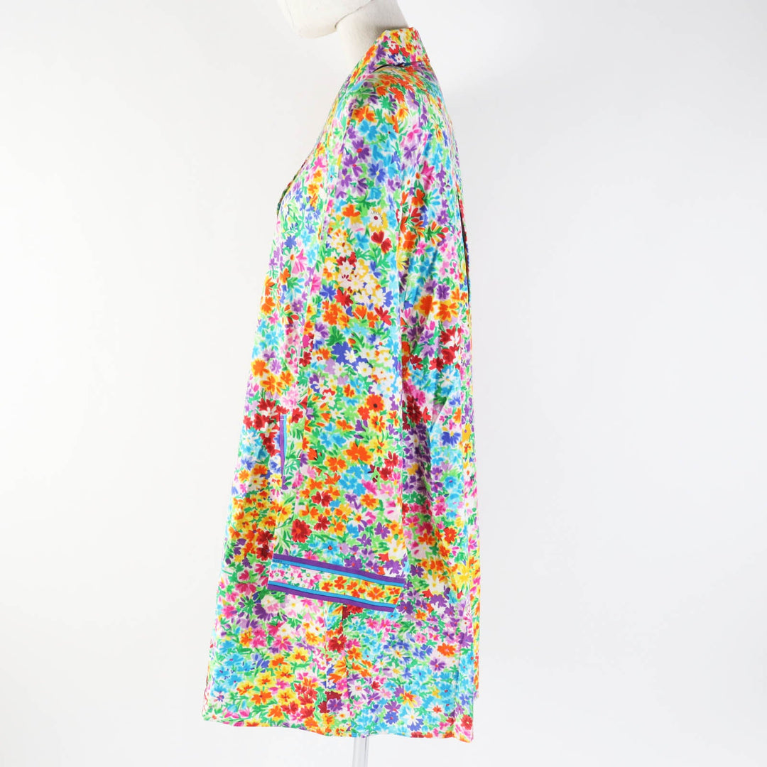 LEONARD FASHION coat 0398401 Main: 100% silk Multi Women Used Authentic