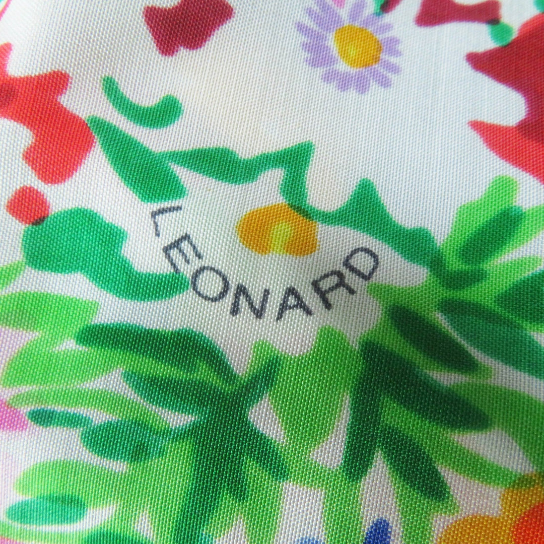 LEONARD FASHION coat 0398401 Main: 100% silk Multi Women Used Authentic