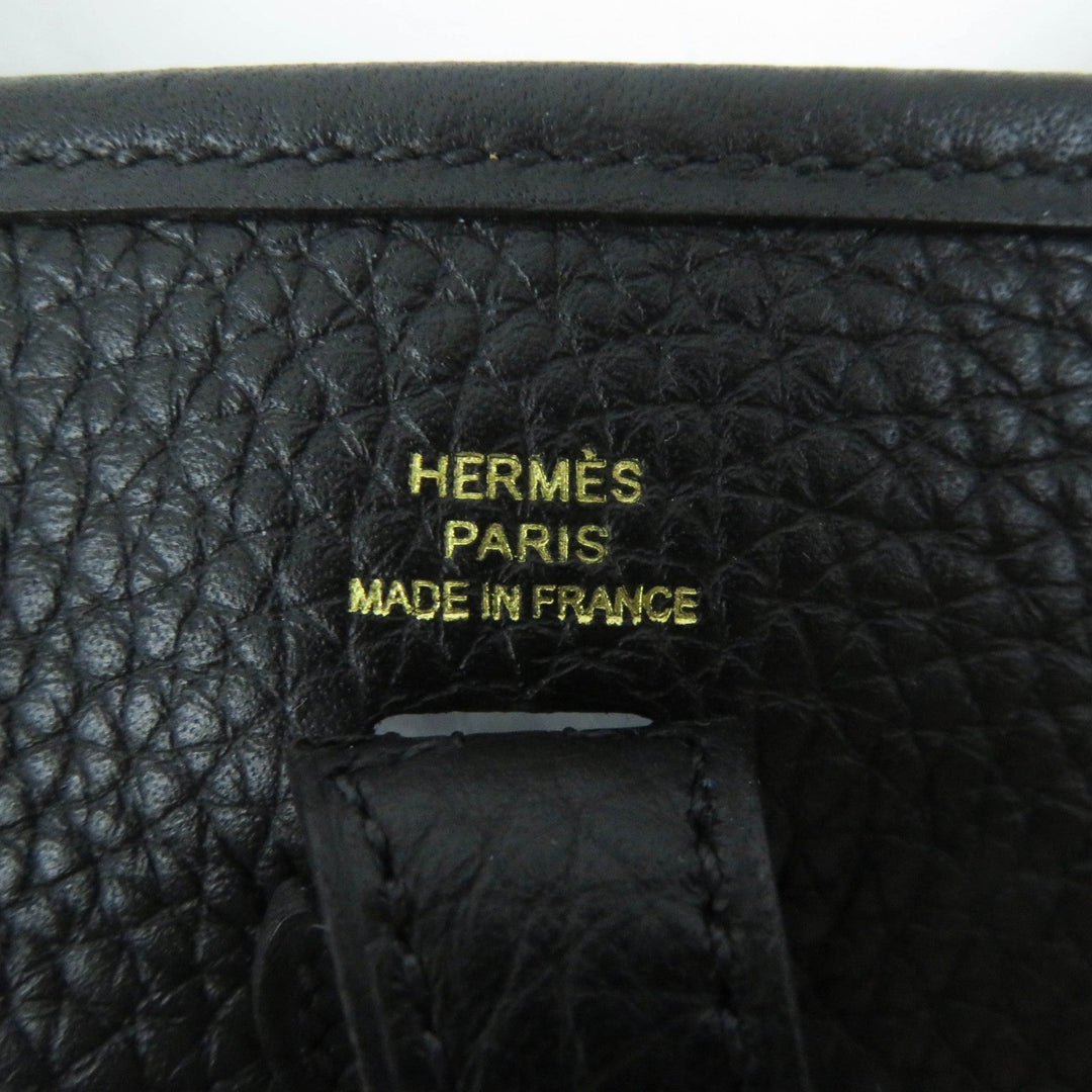 HERMES Shoulder Bag Main�FTaurillon Clemence black Evelyn TPM Women Used Authentic