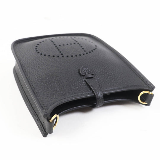 HERMES Shoulder Bag Main�FTaurillon Clemence black Evelyn TPM Women Used Authentic