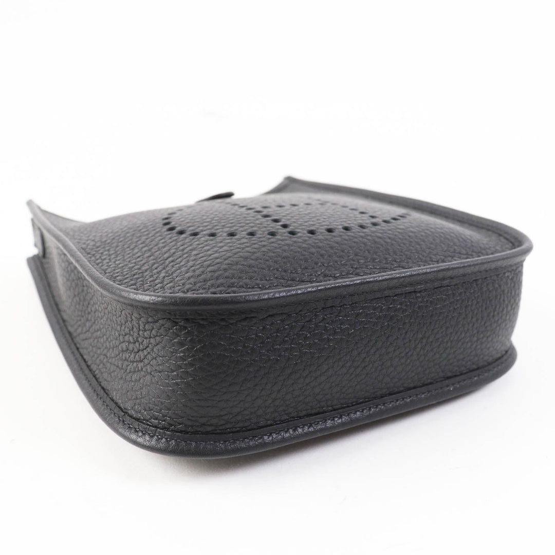 HERMES Shoulder Bag Main�FTaurillon Clemence black Evelyn TPM Women Used Authentic