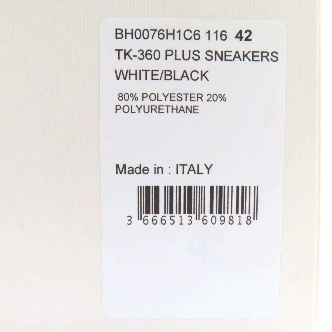 GIVENCHY sneakers BH0076H1C6 Main: Canvas White black TK-360 PLUS SNEAKERS mens 42 Used Authentic