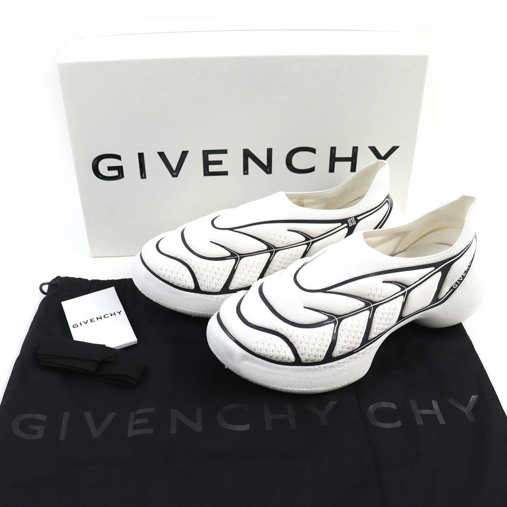 GIVENCHY sneakers BH0076H1C6 Main: Canvas White black TK-360 PLUS SNEAKERS mens 42 Used Authentic
