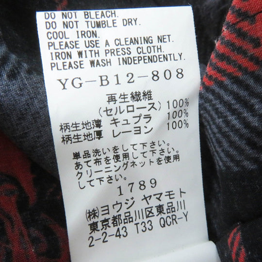 Y's Cut YG-B12-808 Recycled fiber Black red 2
