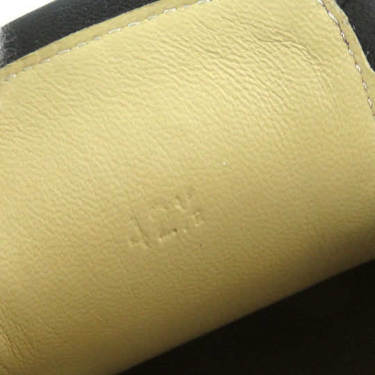 HERMES Slip-on Main: Canvas, Part: Leather Red mens 42 1/2 Used Authentic